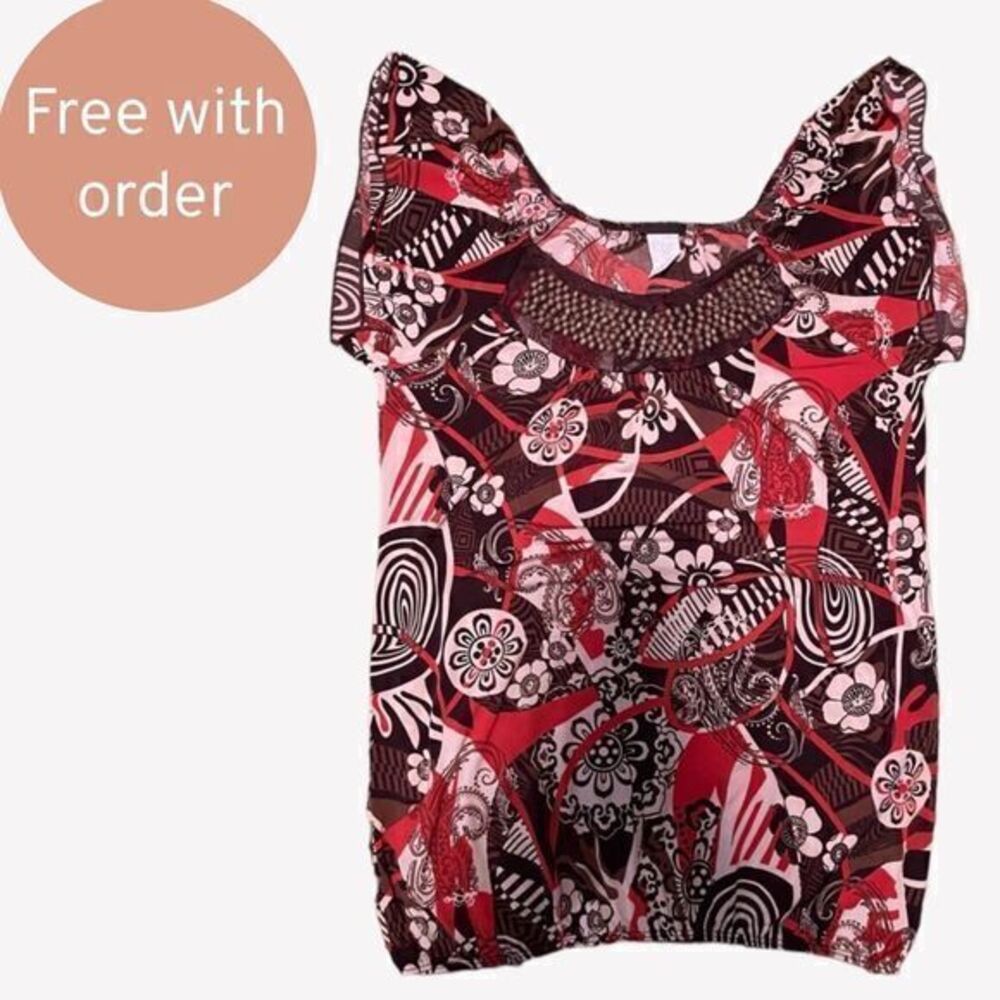 FREE Agenda‎ Top with Beaded Neck Accent Small